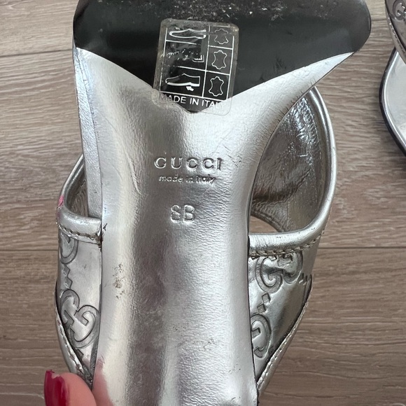Sandals Gucci argenté - Picture 6 of 12